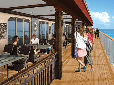 A rendering of Cagney's Steakhouse from the Waterfront - Photo courtesy of Norwegian Cruise Line A rendering of Cagney's Steakhouse from the Waterfront - Photo courtesy of Norwegian Cruise Line